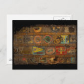 Carte Postale Retro Round World Trunk (Devant / Derrière)