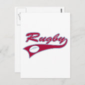 Carte Postale Retro Rugby (Devant / Derrière)