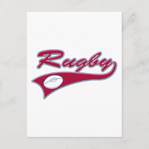 Carte Postale Retro Rugby