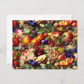 Carte Postale Retro Rustique Fruit Fruit Fruit Fruit Tropical Ét (Devant / Derrière)