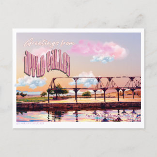 Carte Postale Rétro « Salutations d'Apple Valley » Sunset Hills