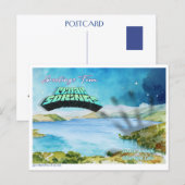 Carte Postale Rétro « Salutations de Cedar Springs » 2 (Devant / Derrière)