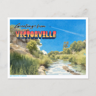 Carte Postale Rétro « Salutations de Victorville »