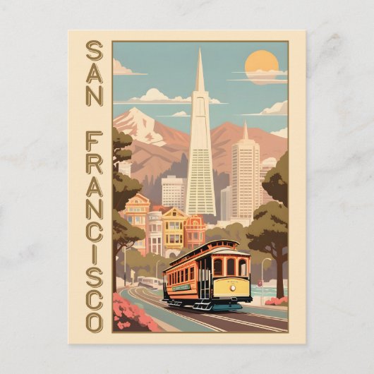 Carte Postale Rétro San Francisco (Devant)
