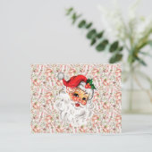 Carte Postale Retro Santa Holiday Postcard (Debout devant)