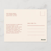 Carte Postale Retro Script High School Graduation Announcement (Dos)