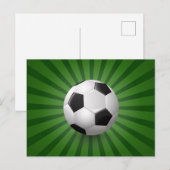 Carte postale Retro Soccer Ball (Devant / Derrière)