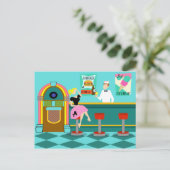 Carte postale Retro Soda Fountain (Debout devant)