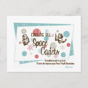 Carte postale Retro 'Space Cadets'