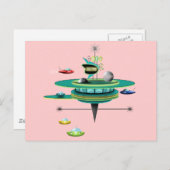 Carte Postale Retro Space Diner (Devant / Derrière)