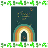 Carte Postale Retro St. Patrick’s Day Rainbow