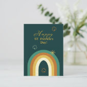 Carte Postale Retro St. Patrick’s Day Rainbow (Debout devant)