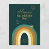 Carte Postale Retro St. Patrick’s Day Rainbow (Devant)