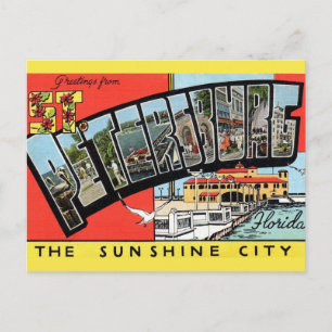 Carte Postale Rétro St Petersburg Floride