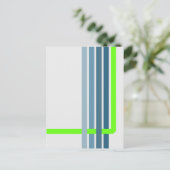 Carte Postale Retro Stripes Design abstrait (Debout devant)