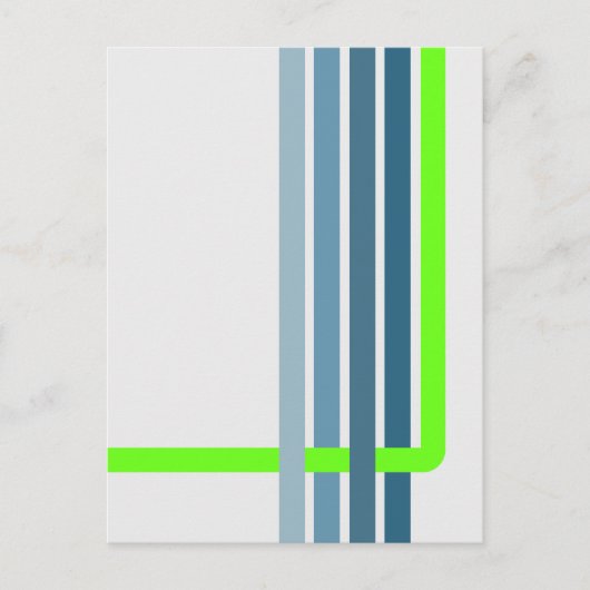 Carte Postale Retro Stripes Design abstrait (Devant)