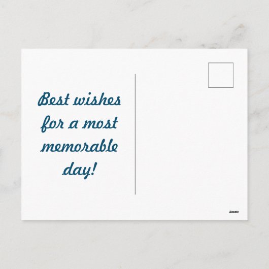 Carte postale Retro Stripes (Navy Blue Multi) (Dos)