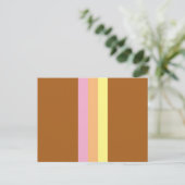 Carte Postale Retro Stripes (Orange Multi) (Debout devant)