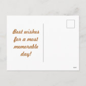 Carte Postale Retro Stripes (Orange Multi) (Dos)