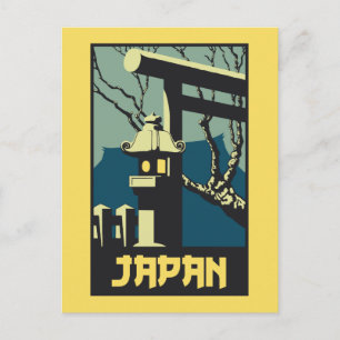 Carte Postale Retro style vintage Japon publicité voyage
