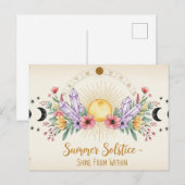Carte Postale Rétro Summer Solstice (Devant / Derrière)