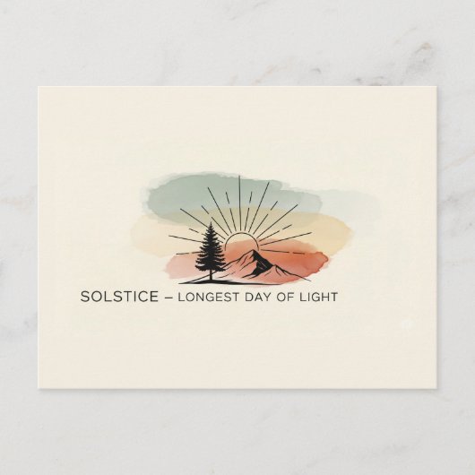 Carte Postale Rétro Summer Solstice (Devant)