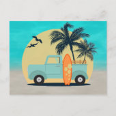 Carte postale Retro Surfing (Devant)