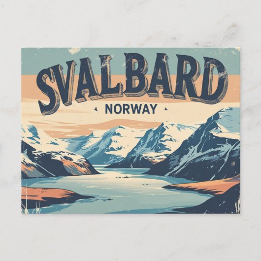Carte Postale Retro Svalbard (Devant)
