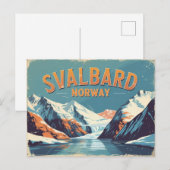 Carte Postale Rétro Svalbard gelé (Devant / Derrière)