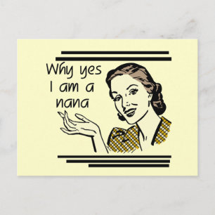 Carte Postale Rétro T-shirts et cadeaux de Nana