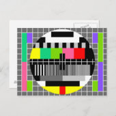 Carte postale 'Retro Television' (Devant / Derrière)