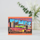Carte postale rétro Tempe Arizona (Debout devant)