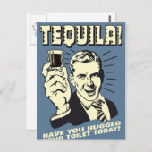 carte postale, rétro, tequila (Devant / Derrière)