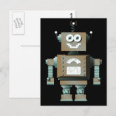 Carte Postale Retro Toy Robot (dk) (Devant / Derrière)
