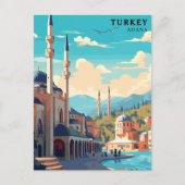 Carte Postale Retro Turquie Adana Watercolor Travel (Devant)