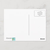 Carte postale Retro Turquoise Diamants & Starburts (Dos)