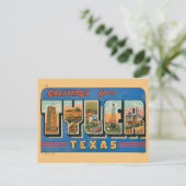Carte postale rétro Tyler TX (Debout devant)
