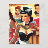 Carte Postale Retro Uniform Girls (Devant)