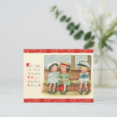 Carte postale Retro Valentine (Debout devant)