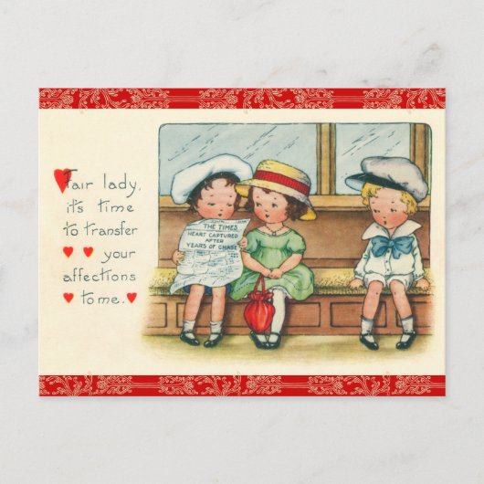 Carte postale Retro Valentine (Devant)