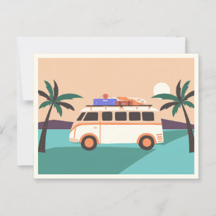 Carte Postale Retro van