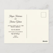 Carte Postale Retro van mariage (Dos)