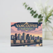 Carte Postale Rétro Vancouver État de Washington (Debout devant)