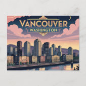 Carte Postale Rétro Vancouver État de Washington (Devant)