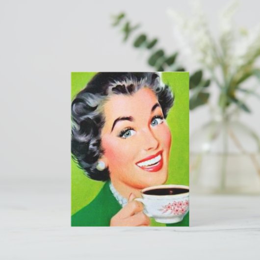 carte postale rétro vintage (Debout devant)