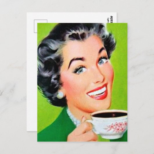 carte postale rétro vintage (Devant / Derrière)