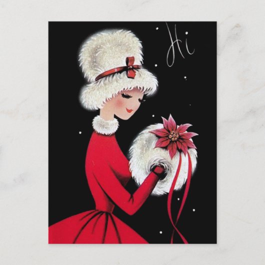 Carte postale Retro Vintage Christmas (Devant)