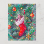 Carte postale Retro Vintage Christmas tree (Devant)