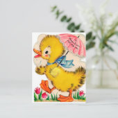 Carte postale Retro vintage de Pâques (Debout devant)