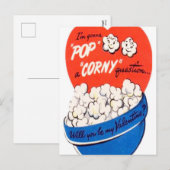 Carte postale Retro Vintage Holiday Valentine pop  (Devant / Derrière)